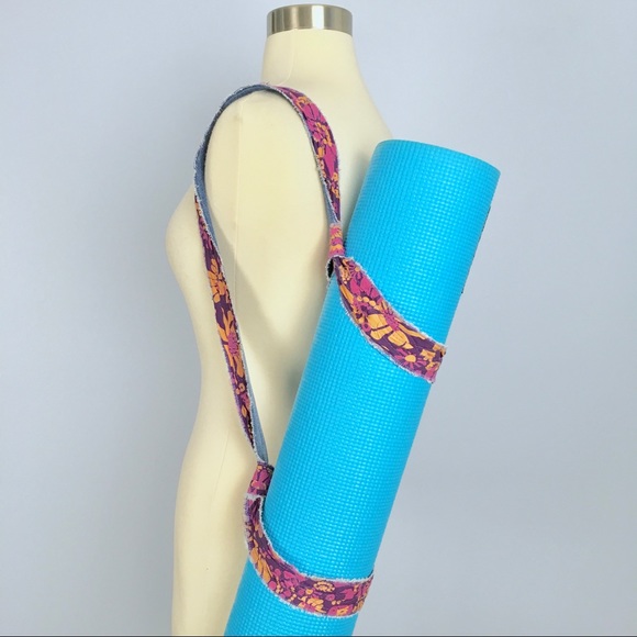 Yoga Mat Sling Strap Carrier, Boho, One Of A Kind - Picture 3 of 7